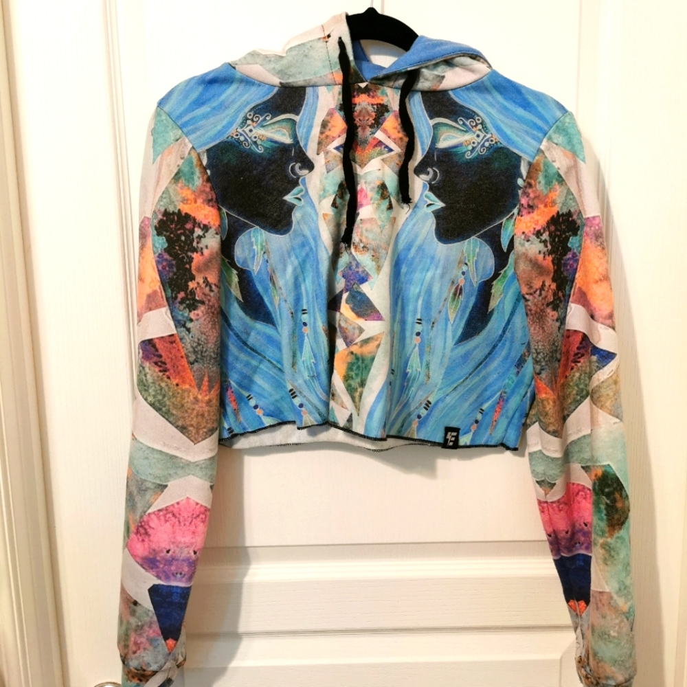 Electrothreads Gemini Cropped Hoodie